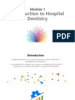 Introduction To Hospital Dentistry