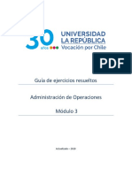 Guía de Ejercicios.. Módulo 3 Adm. de Operaciones - MEL