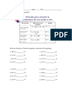 Conversion de Temperatura