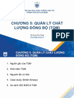 Chương 5: Quản Lý Chất Lượng Đồng Bộ (Tqm) : Trường Đại Học Giao Thông Vận Tải Thành Phố Hồ Chí Minh