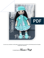 Tannia S Craft - Doll Adry Blue Dress