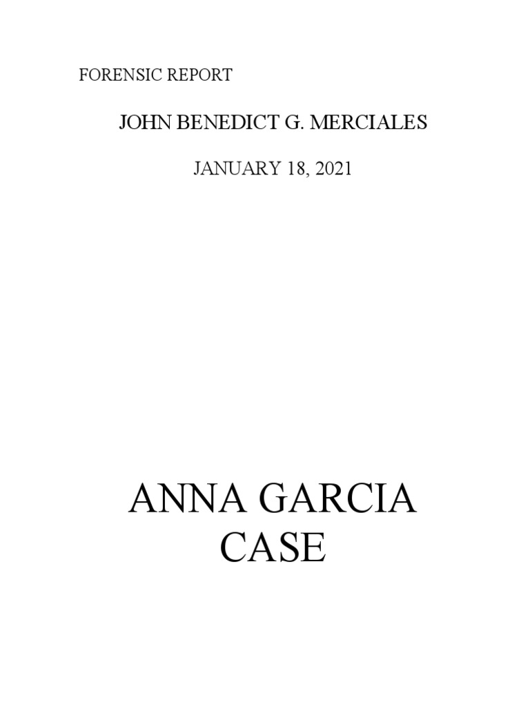 Anna Garcia Case John Benedict G. Merciales Download Free PDF