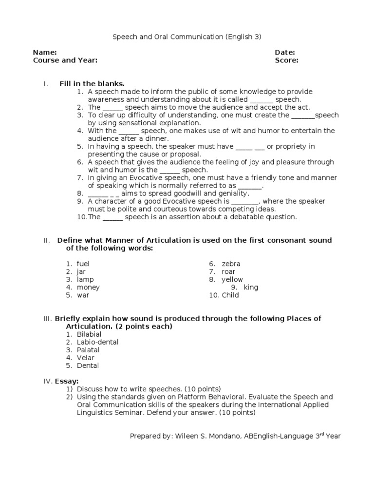 Speech and Communication Skills Guide | PDF | Speech | Semiotics