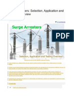 EDOC - Surge Arresters Selection Application and Testing Overview