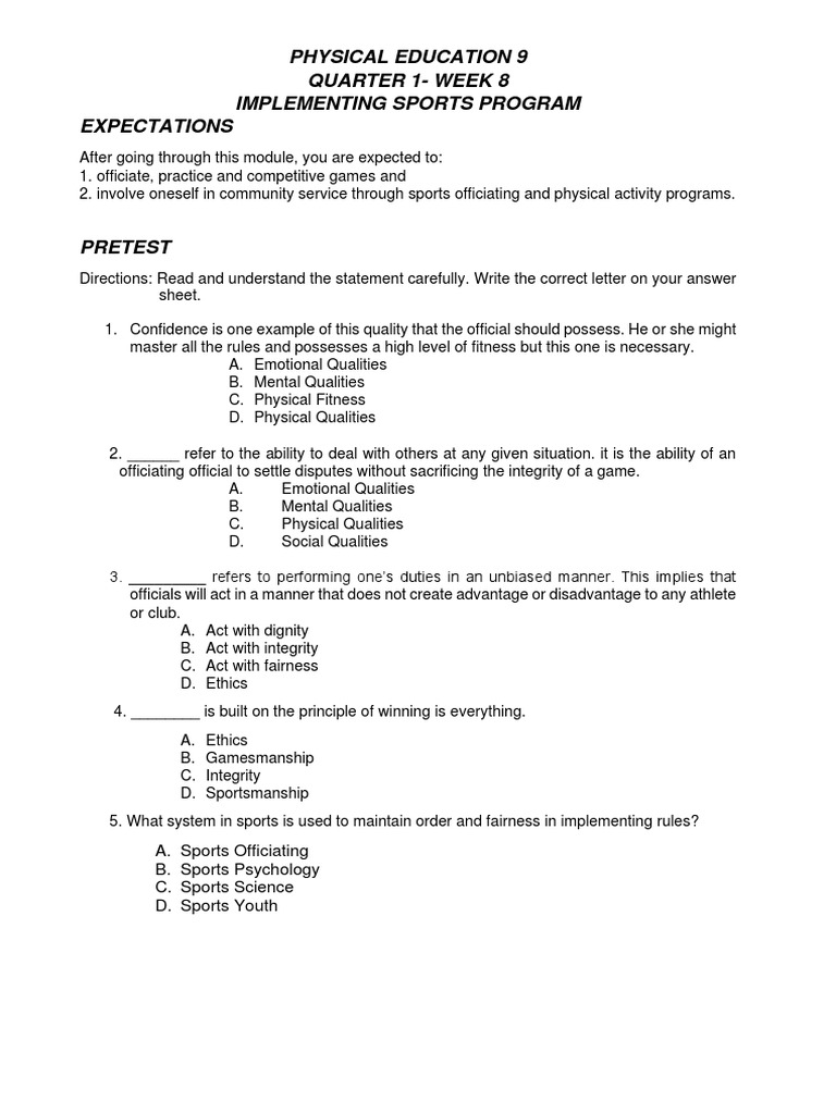 Implementing an Effective Intramural Sports Program: Guidelines for ...