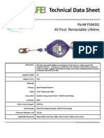 Ficha técnica Ingles autoretractil cable 40 pies FS940G Fall Safe