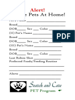 Pet Advocate Card