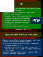 OPTIMALISASI PRODUKSI