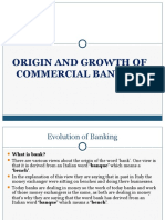 Origin and Growth of Commercial Banking