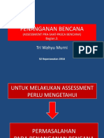 S2 Keperaatan 2016 PENANGANAN BENCANA Bag 3 Assessment