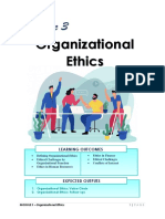 Organizational Ethics: Learning Outcomes