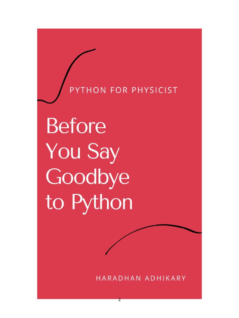 Python For Physicist by HA | Download Free PDF | Prime Number | Filename