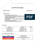 CA CPT 2017 Paper I