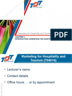 Chapter 01-Introduction Marketing For Hospitality and Tourism