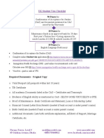 UK Visa Checklist