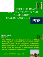 Role of Ict in Climate Change Mitigation and Adaptation: Case of Ranet in Zambia