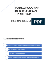 Materi - 93 - Sistem Penyelenggaraan Negara Menurut UUD NRI 1945 - Dr. Ahmad Redi, S.H., M.H.