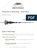 Introduction To Seismology - Body Waves