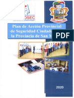 Plan de Accion Provincial de Seguridad Ciudadana de La Provincia de San Martin 2020
