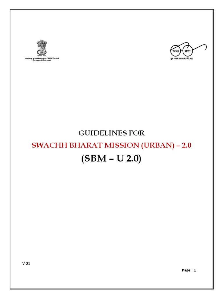 SBM Urban 2.0 Guidelines Overview | PDF | Wastewater | Public–Private ...