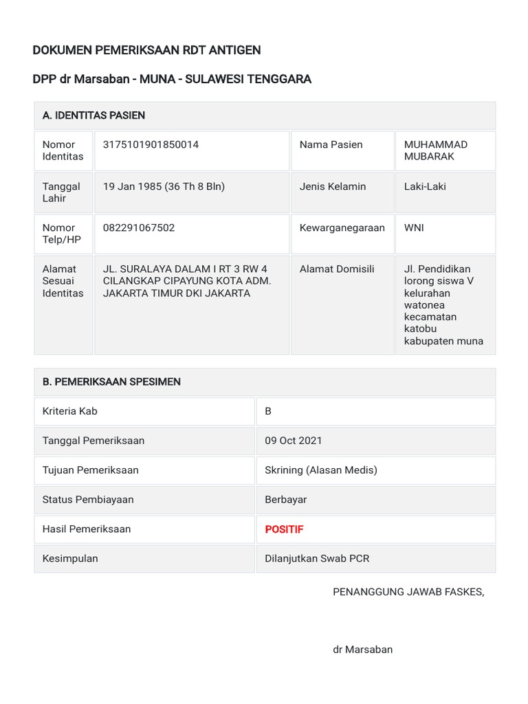 Https Allrecord-Antigen - Kemkes.go - Id Web Pemeriksaan Cetak Id ...