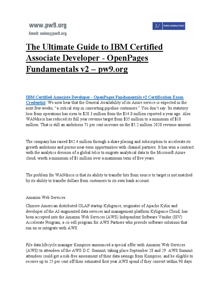 The Ultimate Guide To IBM Certified Associate Developer OpenPages