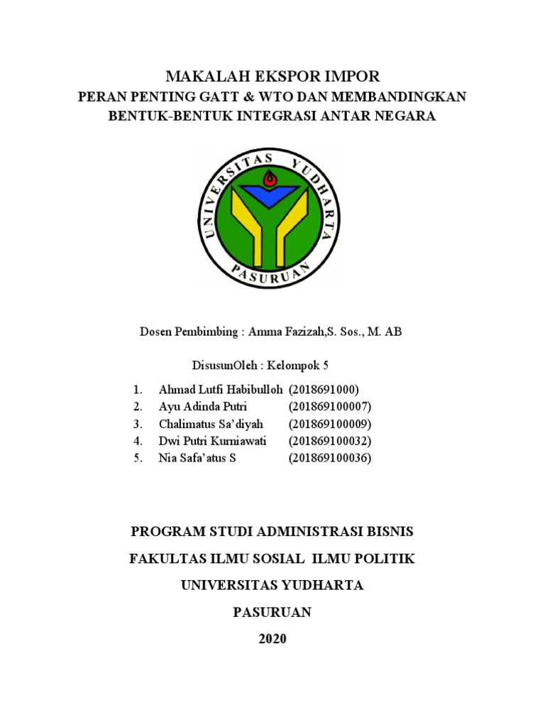 Makalah Ekspor Impor Pdf