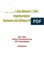 Controller Area Network (CAN) Implementation: Hardware and Software Perspective