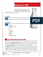 Controlling Bacteria in Milk