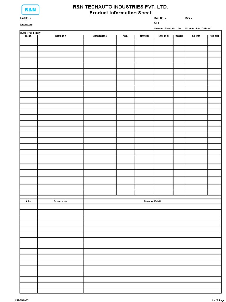 2.FM-ENG-02 Product Information Sheet | PDF | Document | Systems ...