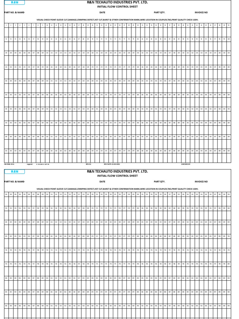 Initial flow control sheet pdf