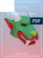 Máscara Duende Monstruo - Momuscraft