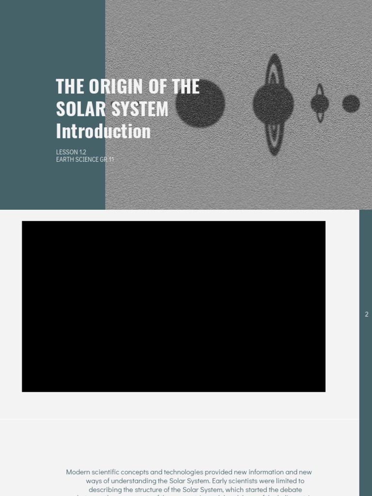 Earthsci Lesson 1 2 Pdf Solar System Planets