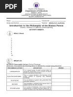 Answer Sheet - Philosophy Module 2.2