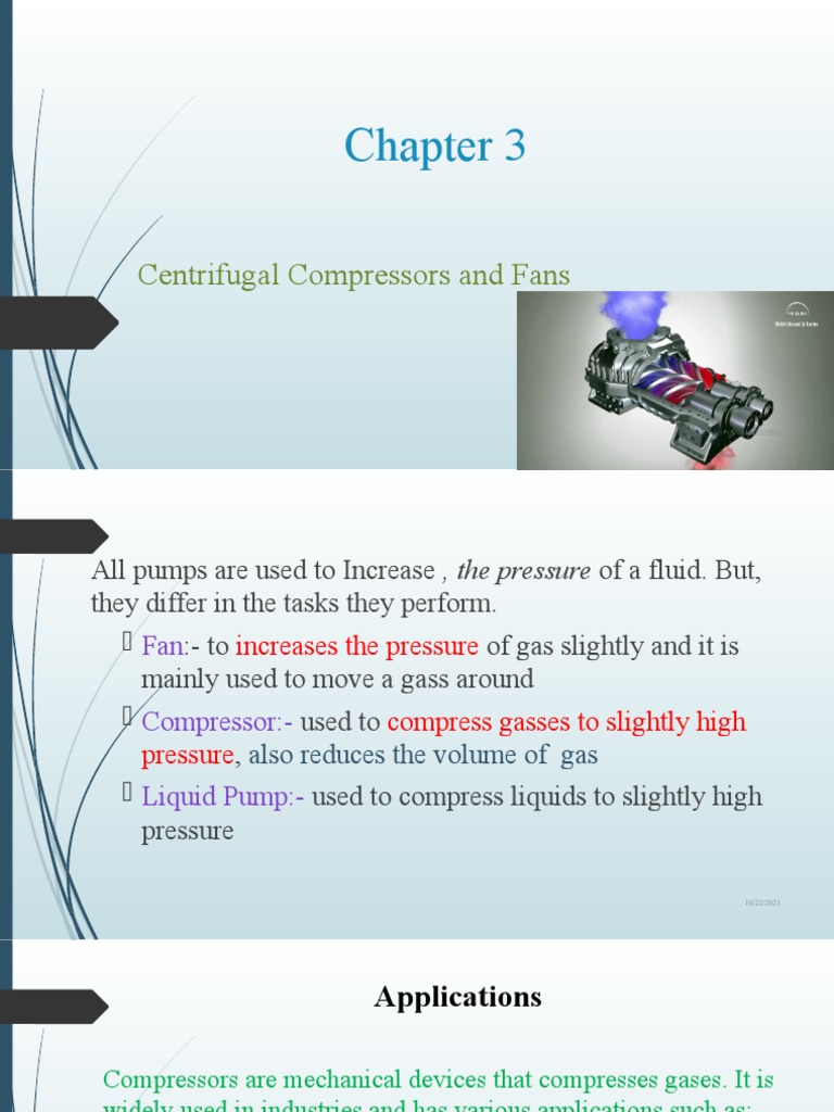 Centrifugal Compressors Overview | PDF | Turbine | Fluid Dynamics