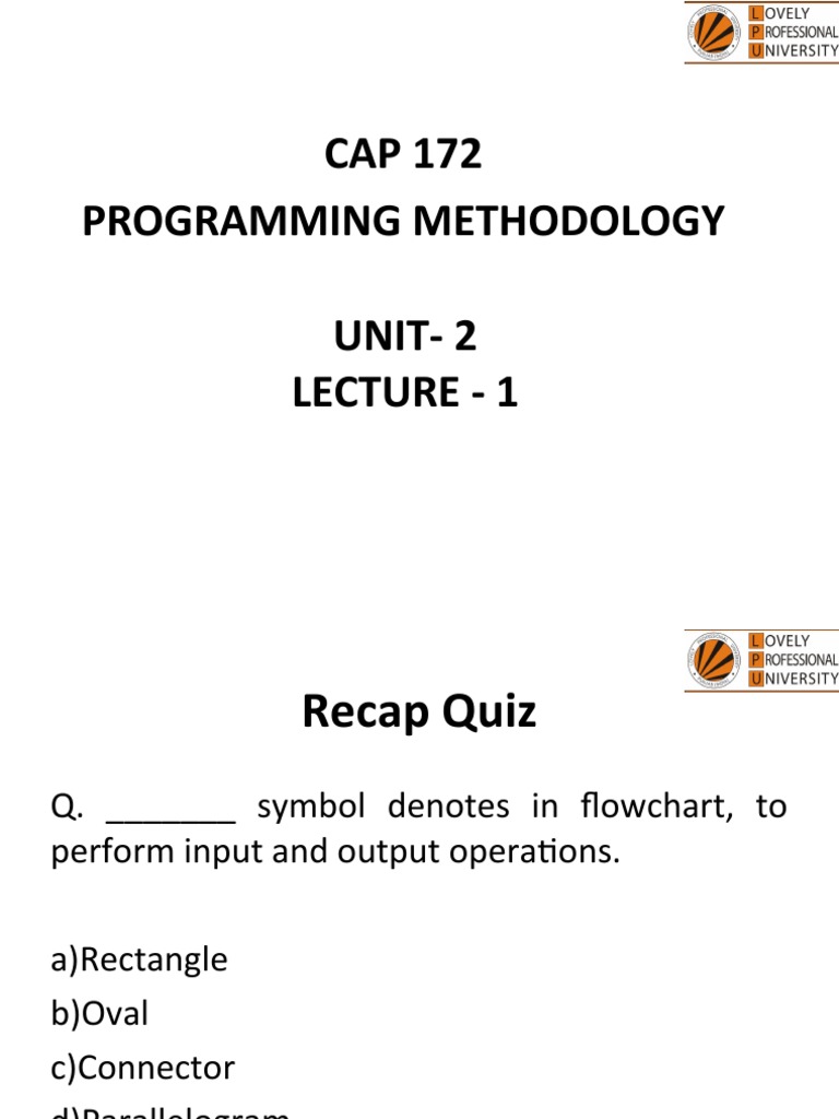 Unit 2 Lect 1 Program Structure | PDF | Computer Programming ...