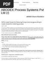 NPSH made Simple for Metering Pumps