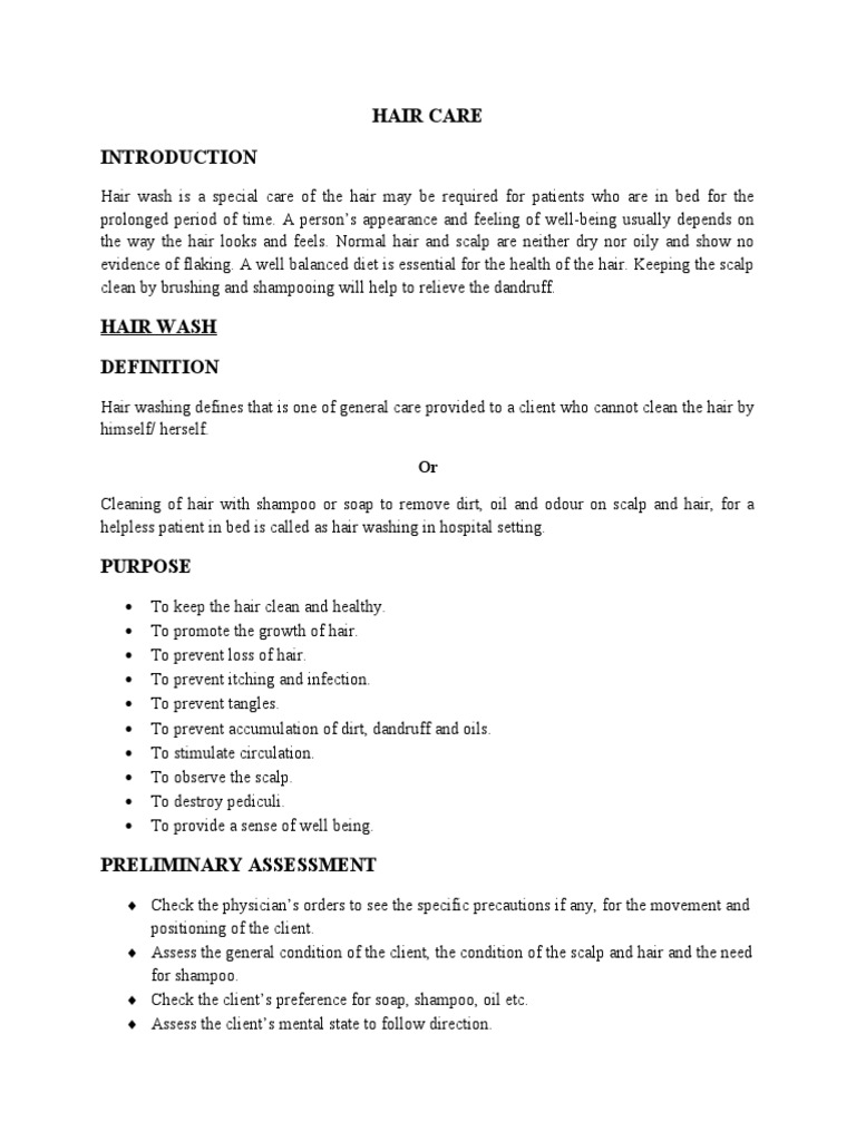 Hair Care PDF Shampoo Hair Care