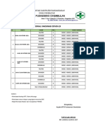 Jadwal Vaksin Oktober