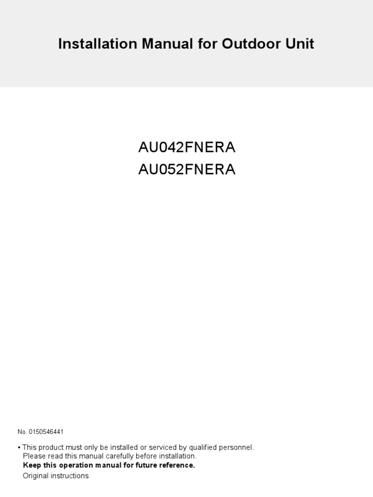 Air Conditioning Unit Installation Guide | PDF | Pipe (Fluid Conveyance ...