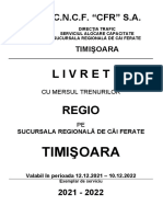 Livretul Regio Timisoara BT 2022