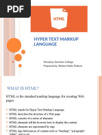 HTML (BScCsit 5th Semester)