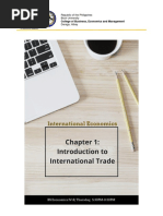 Chapter 1 - Introduction To International Trade