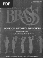 Book of Favorite Quintets Canadian Brass | PDF | Entertainment
