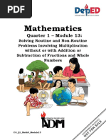 Mathematics: Quarter 1 - Module 13