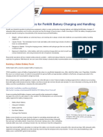 Best Safety Practices For Forklift Battery Charging and Handling
