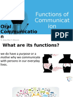 Function of Communication