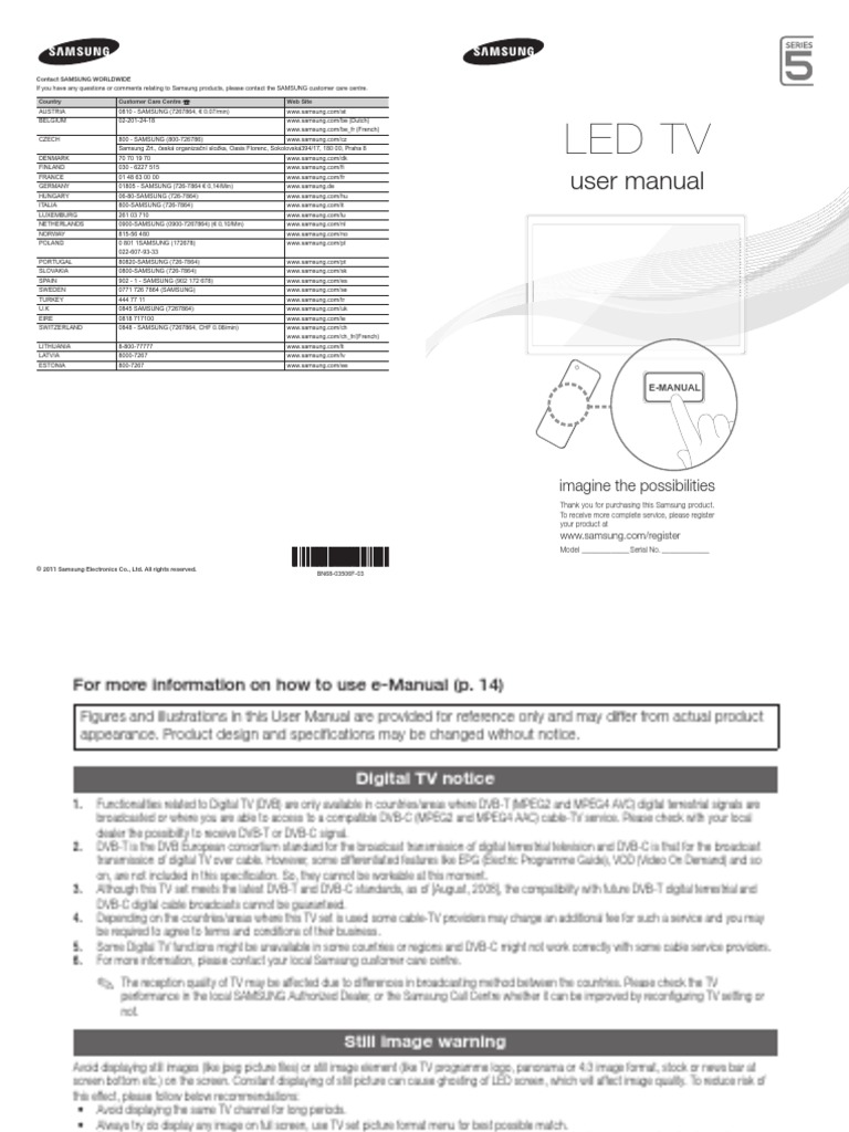 Led TV: User Manual | PDF | Hdmi | Set Top Box