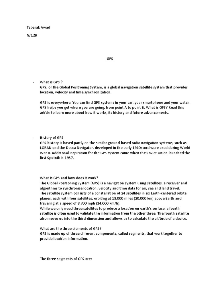 Exploring the Fundamentals of GPS A Comprehensive Look at the Global