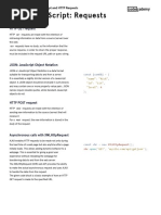 Async JavaScript and HTTP Requests - Learn JavaScript - Requests Cheatsheet - Codecademy